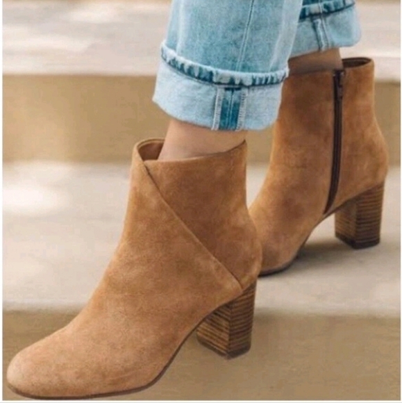 Soludos Shoes - Soludos Midheel Venetian Tan Suede Leather Size 7